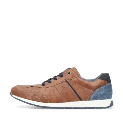 Rieker Men'S Lace-Up Shoes Chestnut Brown