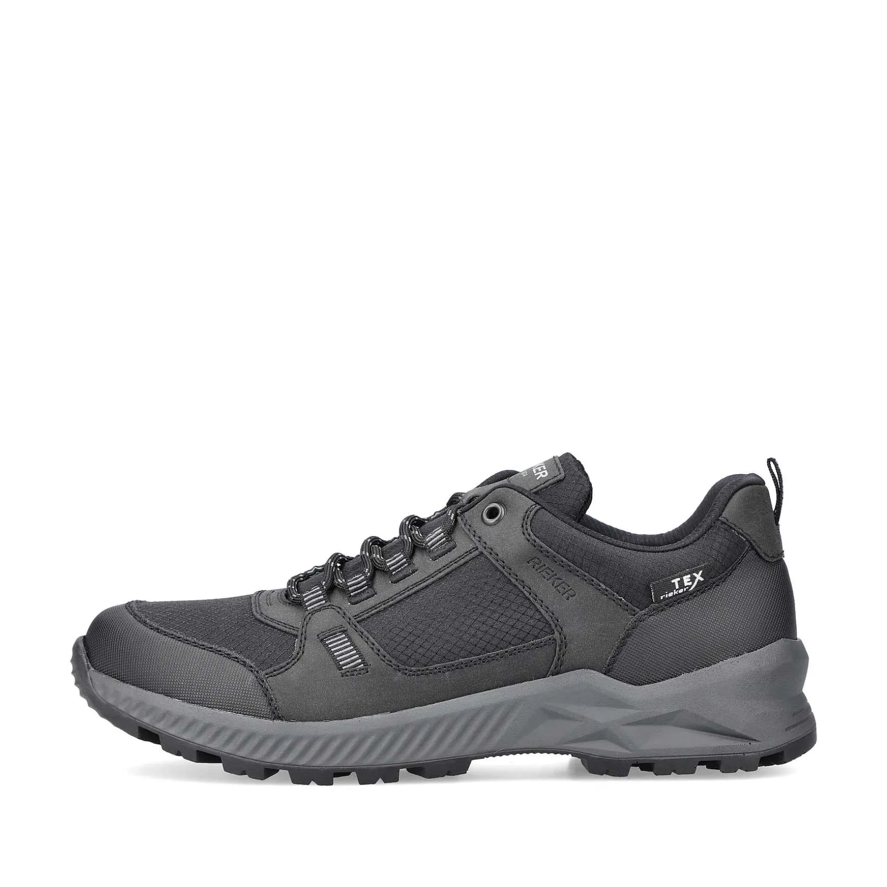 Rieker Men'S Lace-Up Shoes Jet Black