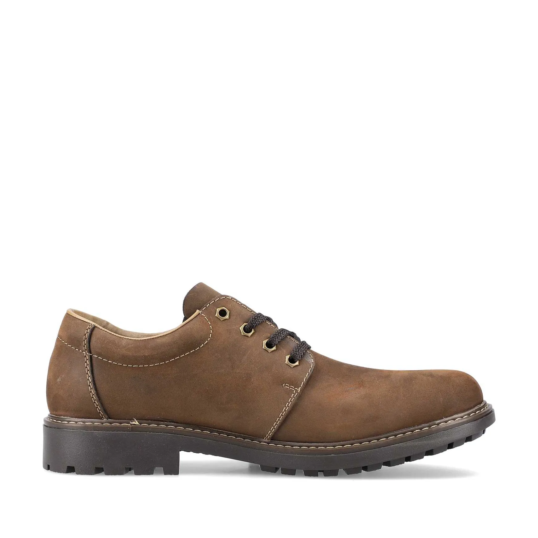 Rieker Men'S Lace-Up Shoes Coffee Brown