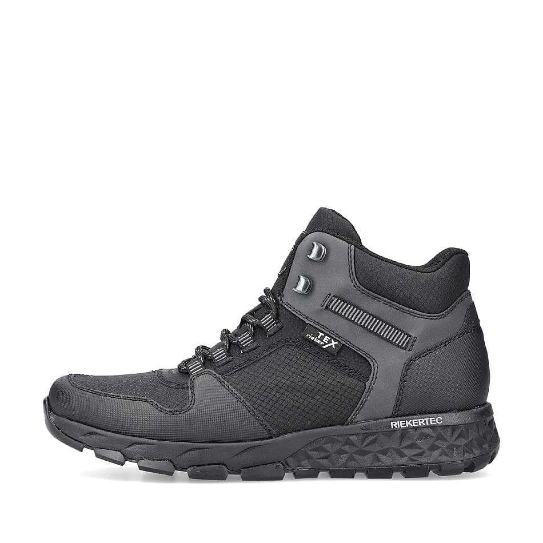 Rieker Men'S Lace-Up Shoes Jet Black