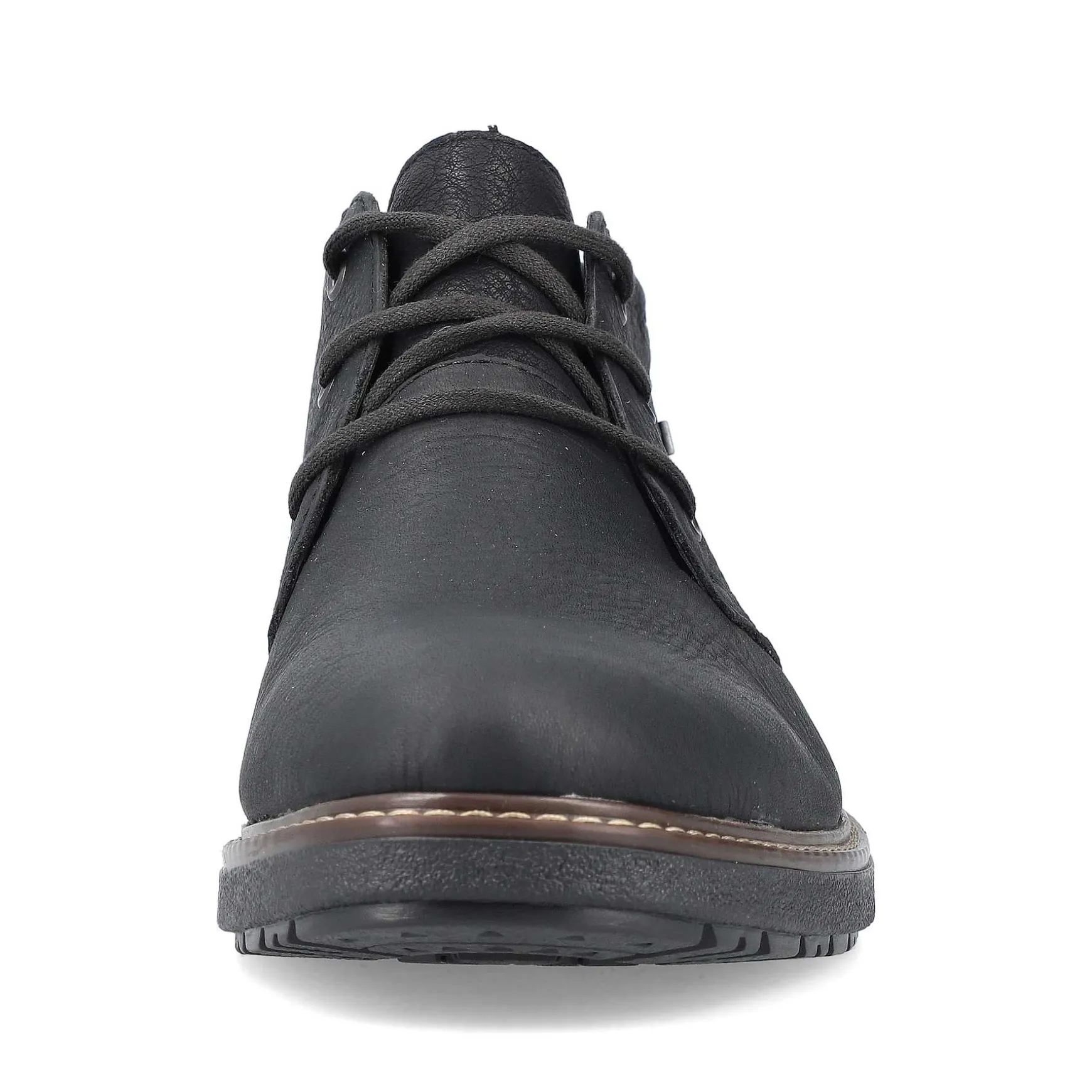 Rieker Men'S Lace-Up Shoes Asphalt Black