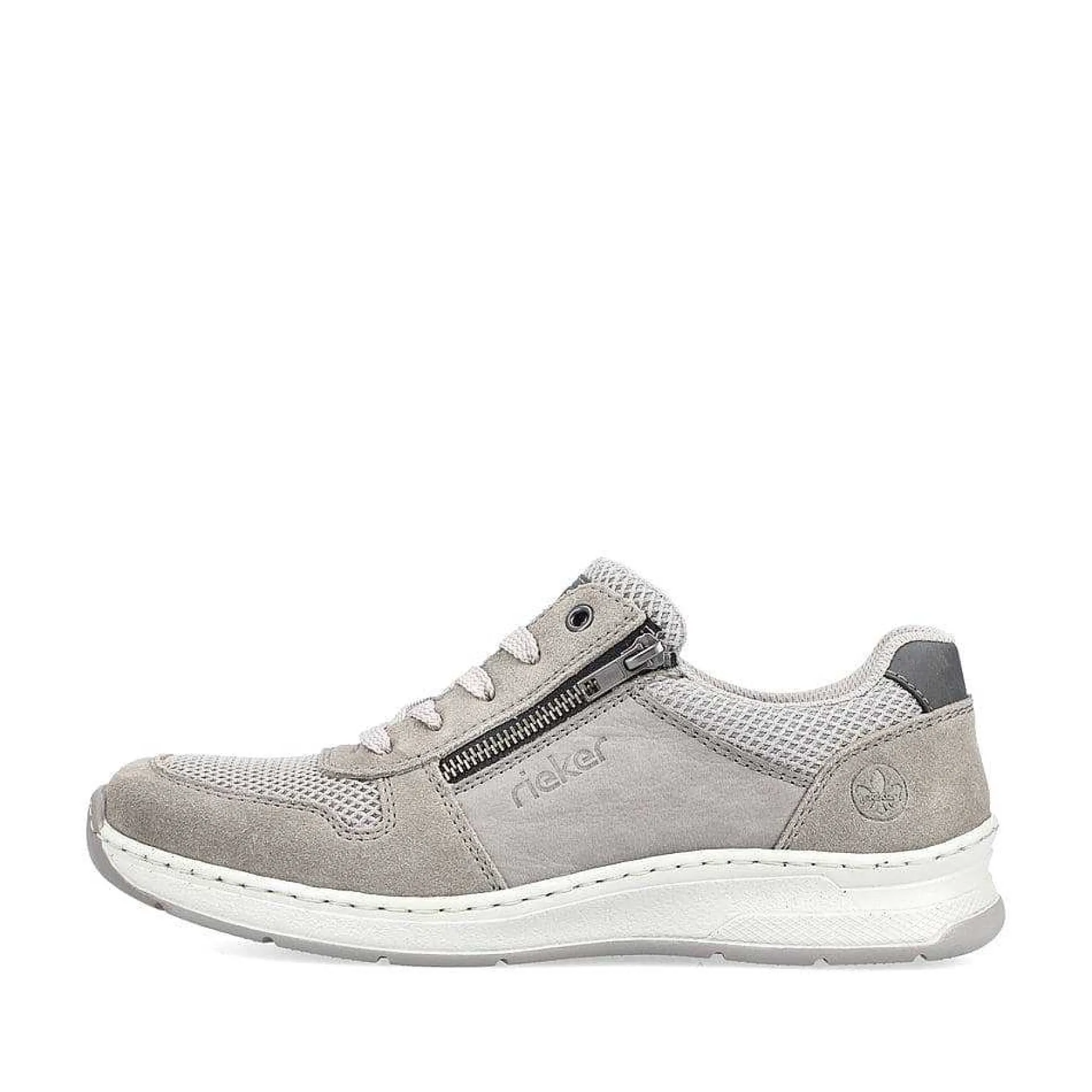 Rieker Men'S Lace-Up Shoes Moon Grey