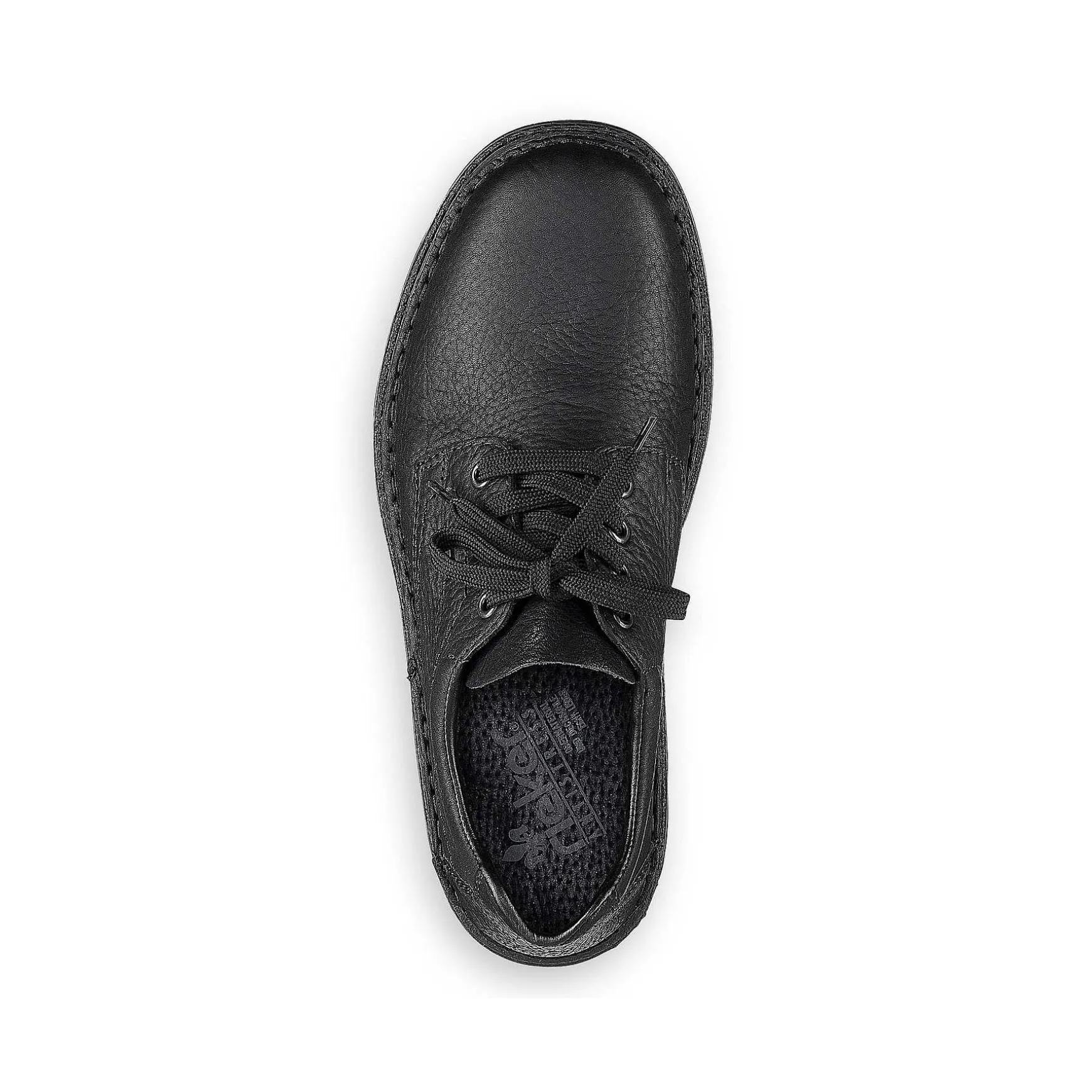 Rieker Men'S Lace-Up Shoes Jet Black
