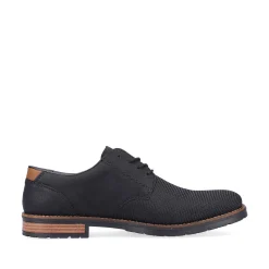 Rieker Men'S Lace-Up Shoes Graphite Black