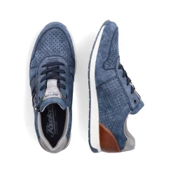 Rieker Men'S Lace-Up Shoes Sky Blue