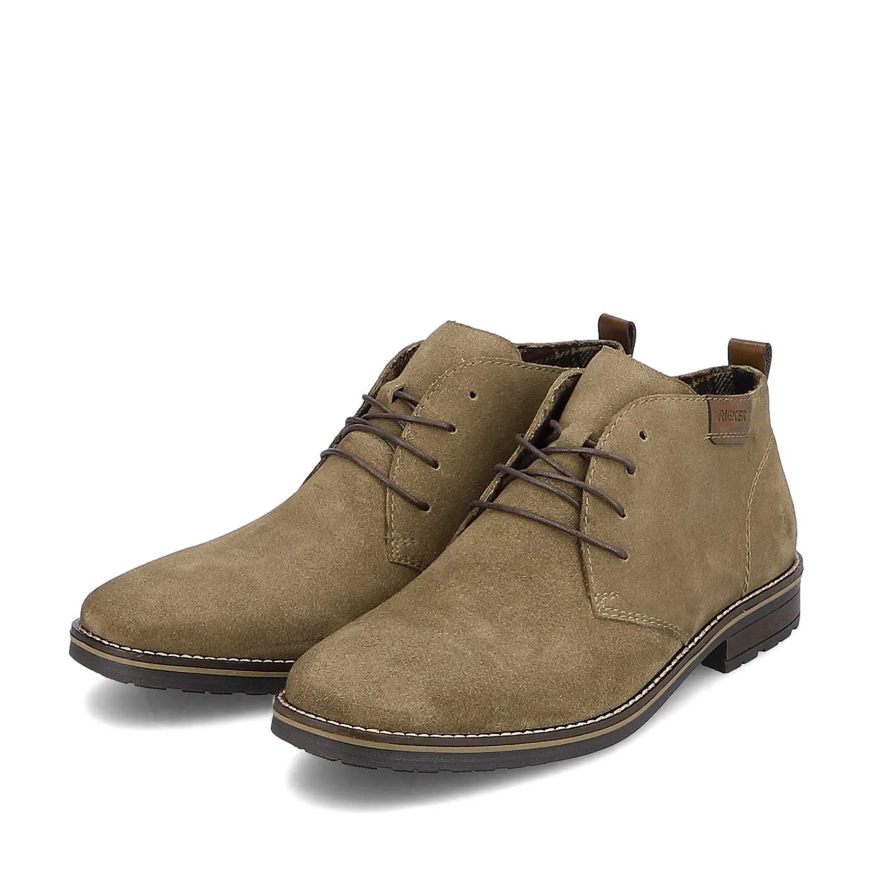 Rieker Men'S Lace-Up Shoes, Khaki Green