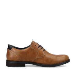 Rieker Men'S Lace-Up Shoes Nougat Brown