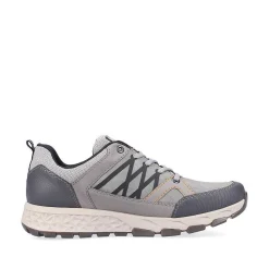 Rieker Men'S Lace-Up Shoes Moon Grey