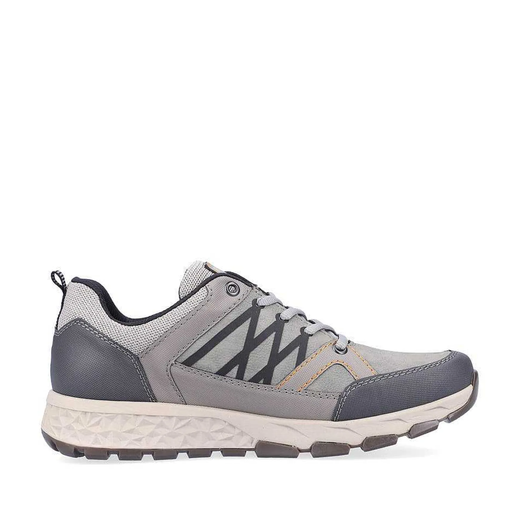 Rieker Men'S Lace-Up Shoes Moon Grey