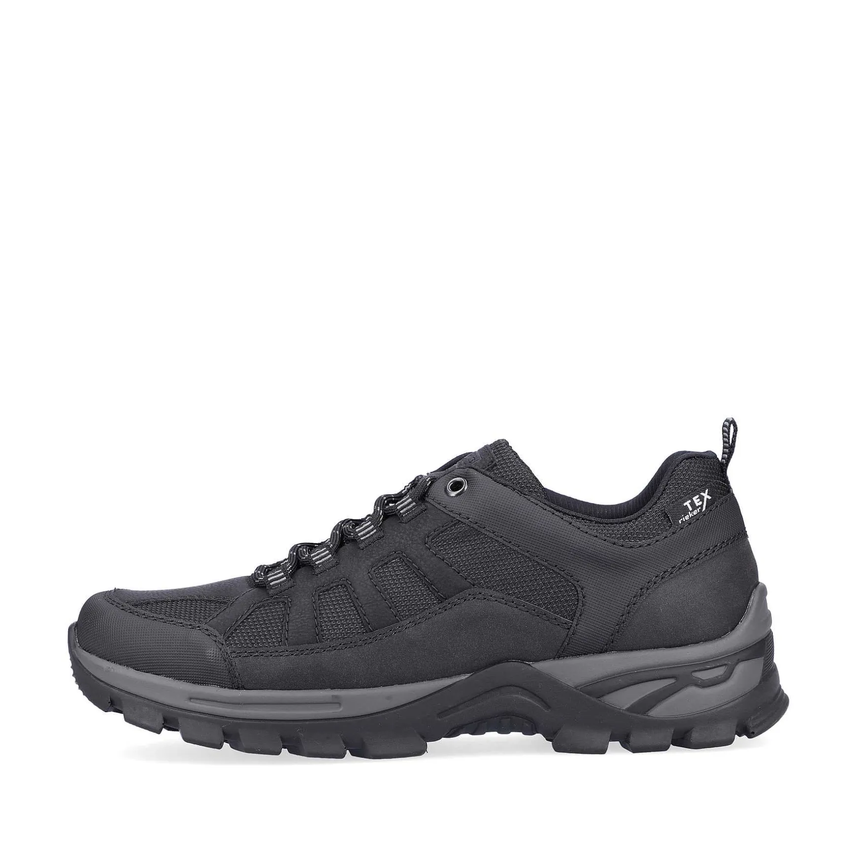 Rieker Men'S Lace-Up Shoes Jet Black