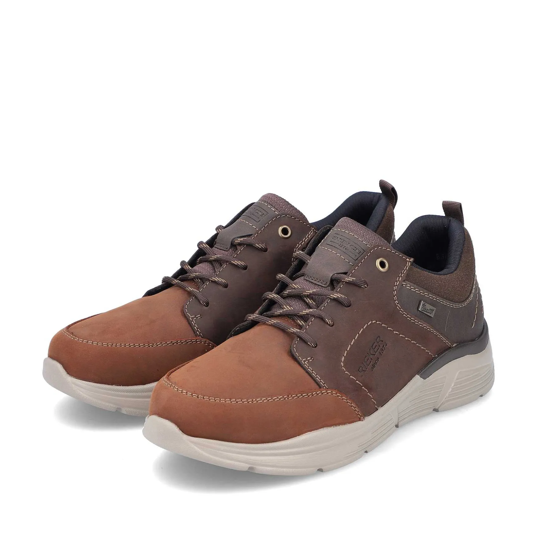 Rieker Men'S Lace-Up Shoes Fox Brown