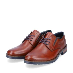 Rieker Men'S Lace-Up Shoes Chestnut Brown