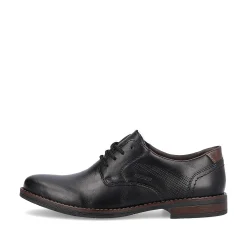Rieker Men'S Lace-Up Shoes Midnight Black