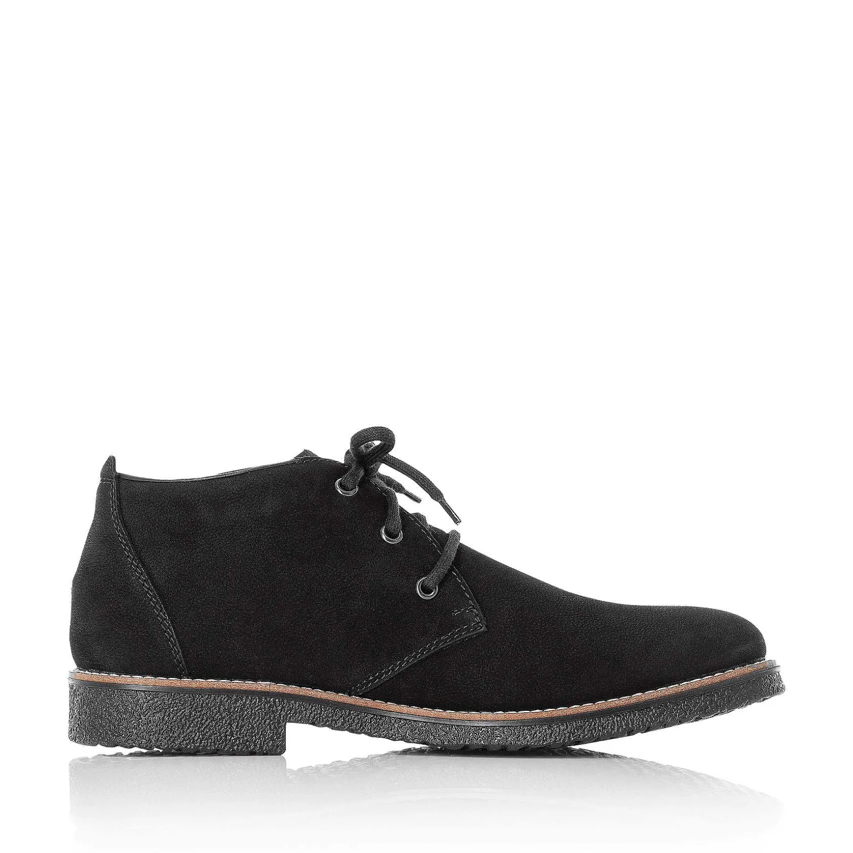 Rieker Men'S Lace-Up Shoes Jet Black