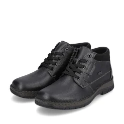 Rieker Men'S Lace-Up Shoes Graphite Black