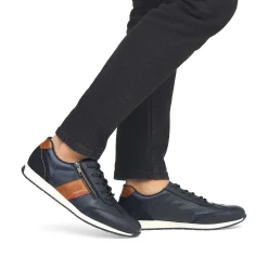 Rieker Men'S Lace-Up Shoes Ocean Blue