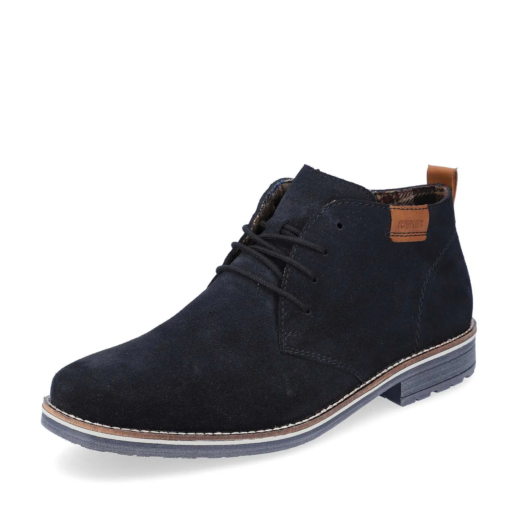 Rieker Men'S Lace-Up Shoes Navy Blue