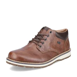 Rieker Men'S Lace-Up Shoes Caramel Brown