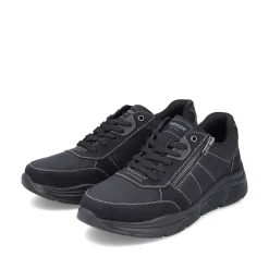 Rieker Men'S Lace-Up Shoes Asphalt Black