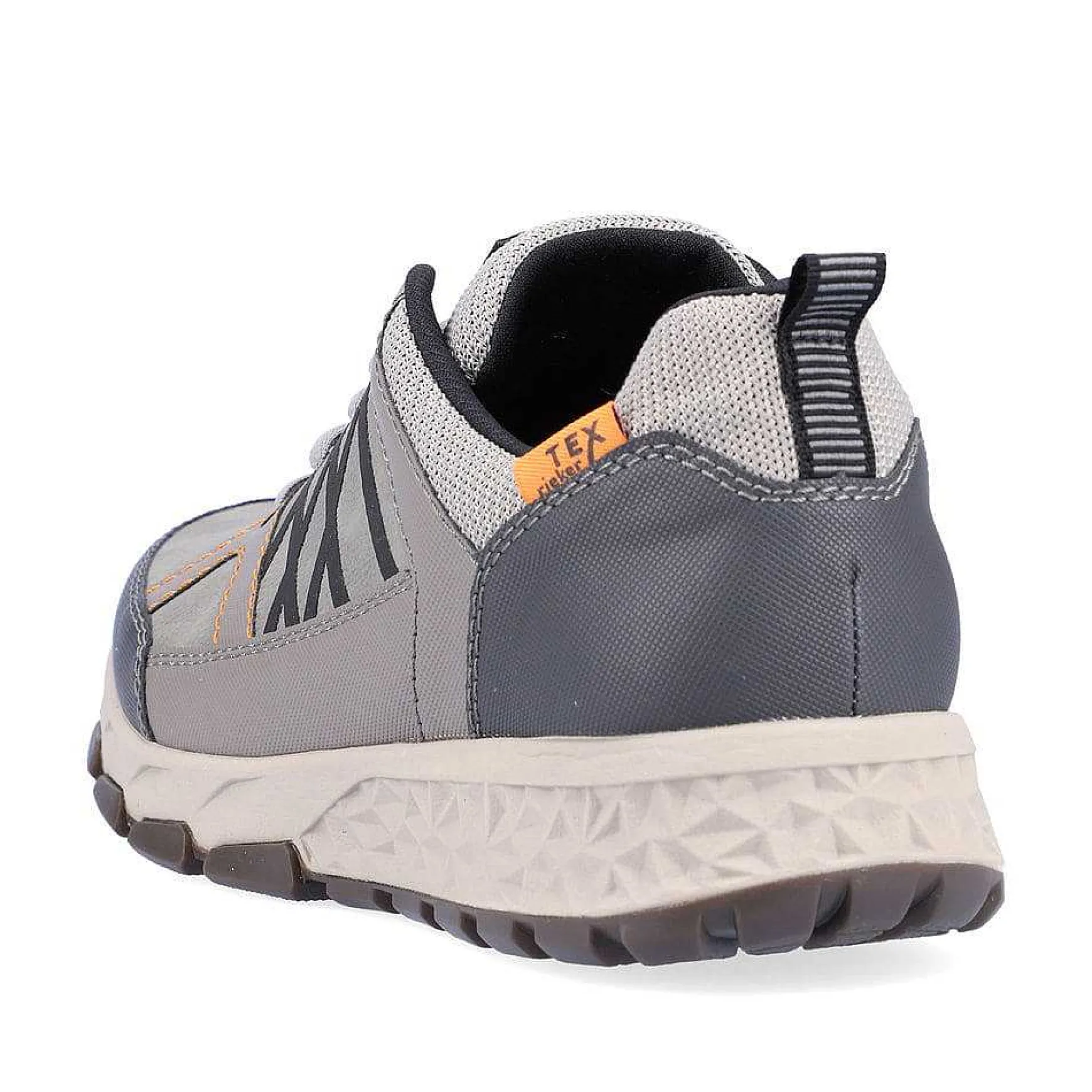 Rieker Men'S Lace-Up Shoes Moon Grey