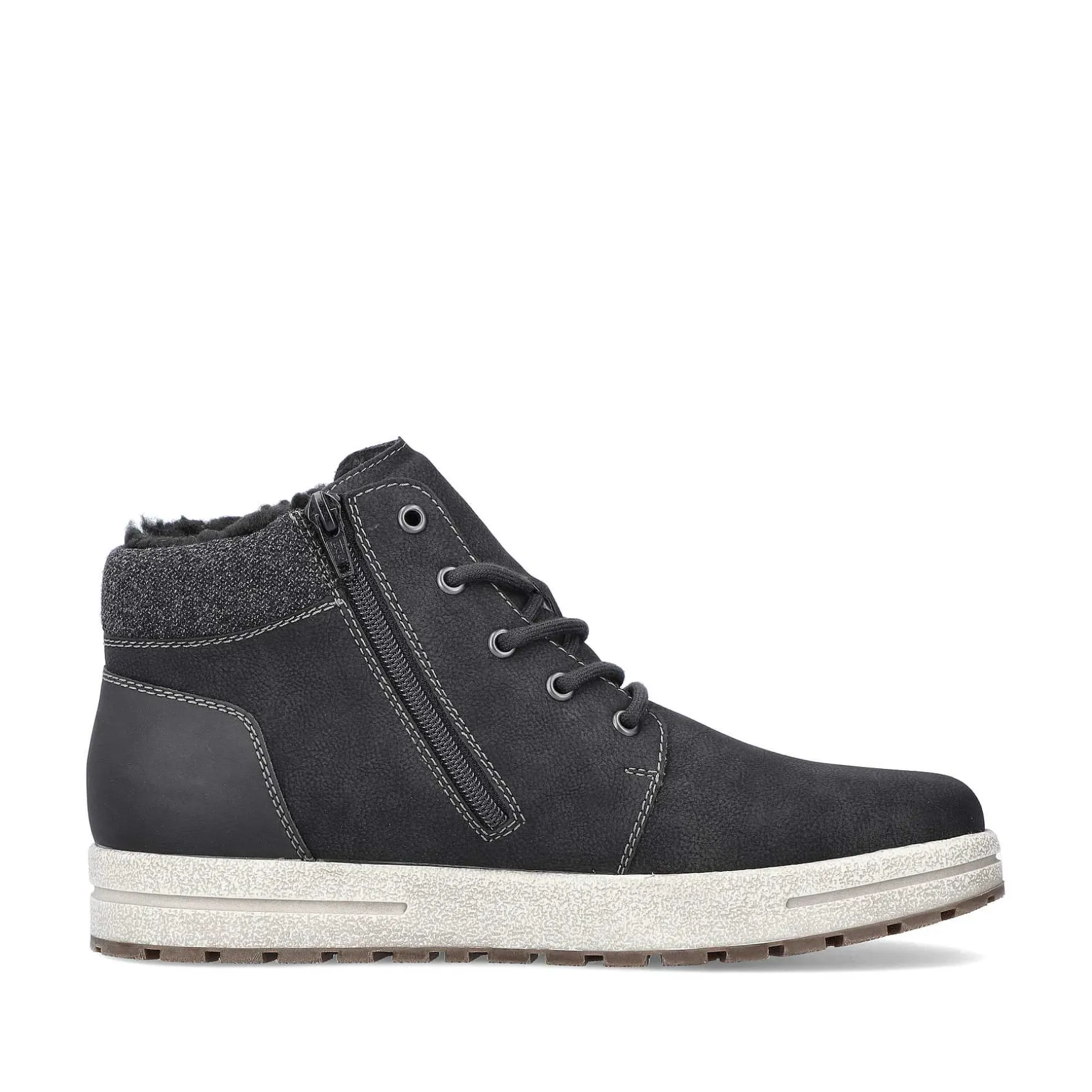 Rieker Men'S Lace-Up Shoes Asphalt Black