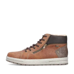 Rieker Men'S Lace-Up Shoes Caramel Brown