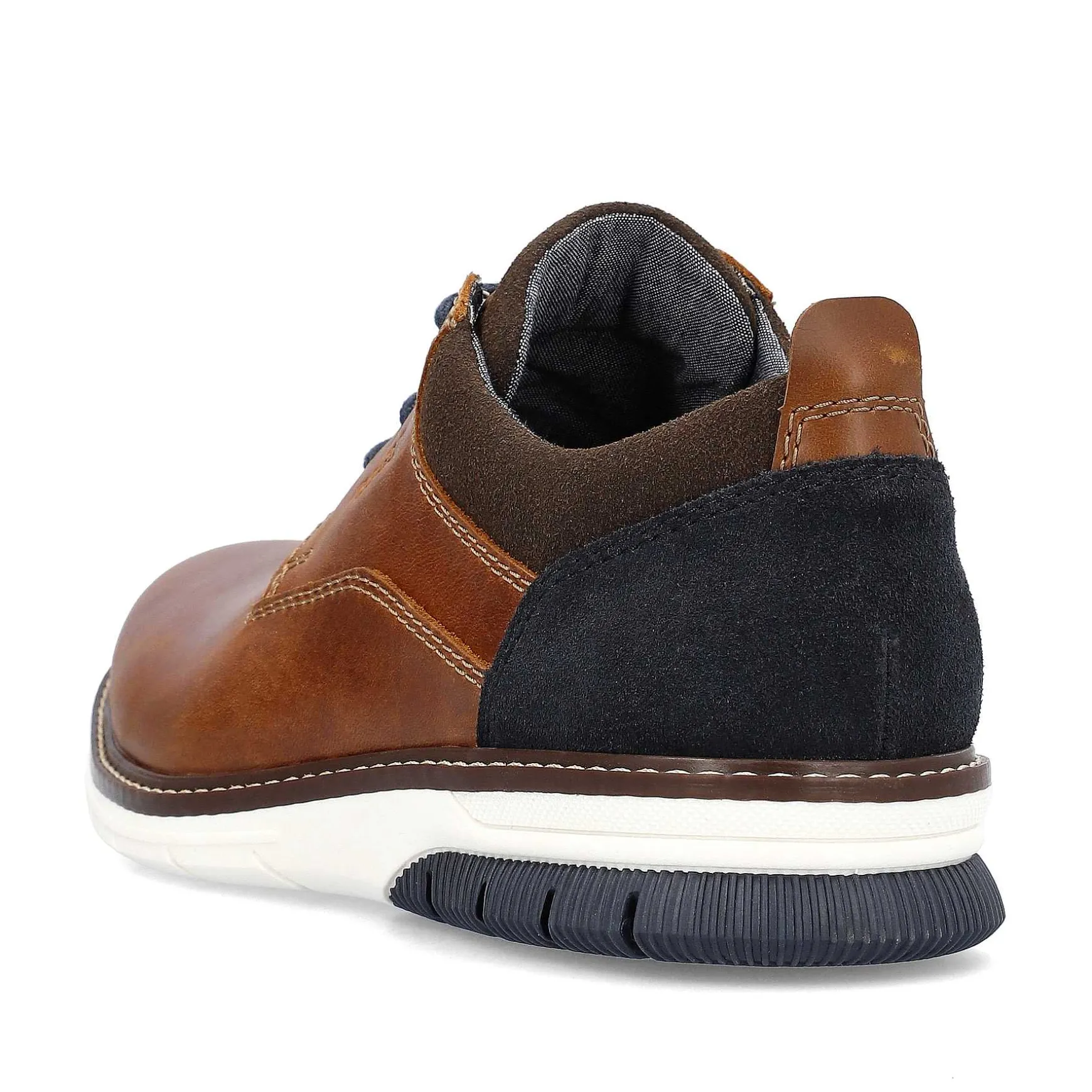 Rieker Men'S Lace-Up Shoes Wood Brown