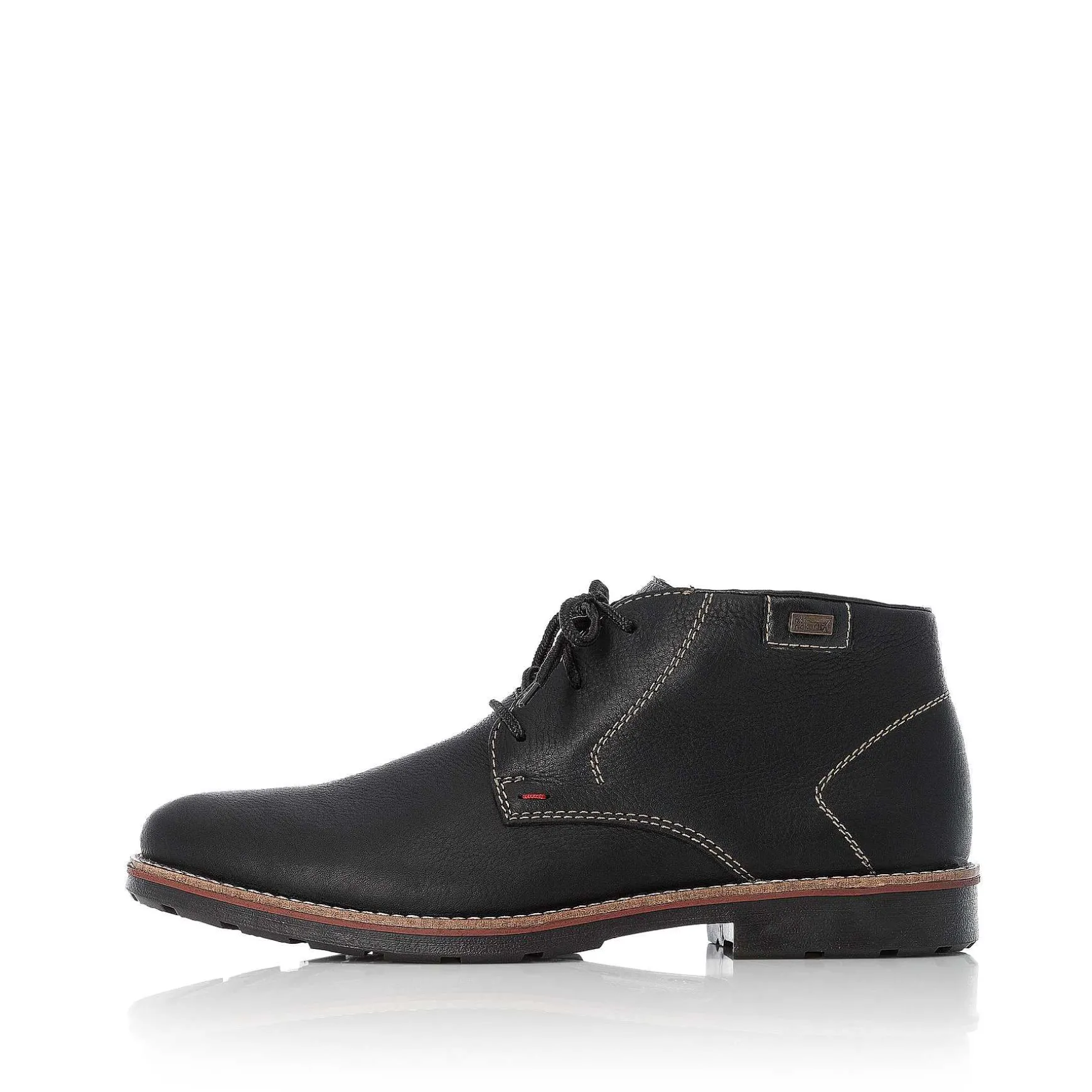 Rieker Men'S Lace-Up Shoes Graphite Black