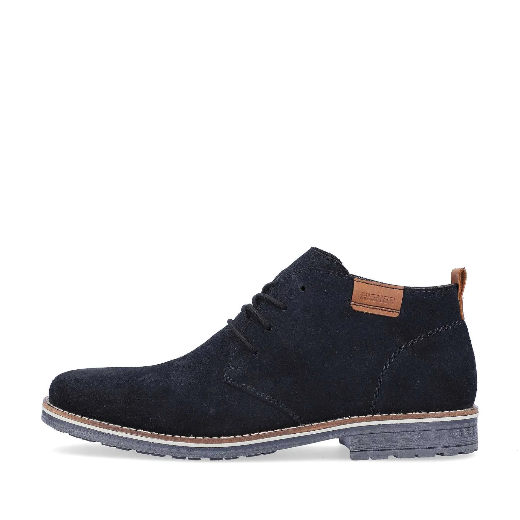 Rieker Men'S Lace-Up Shoes Navy Blue
