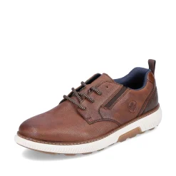 Rieker Men'S Lace-Up Shoes Chestnut Brown
