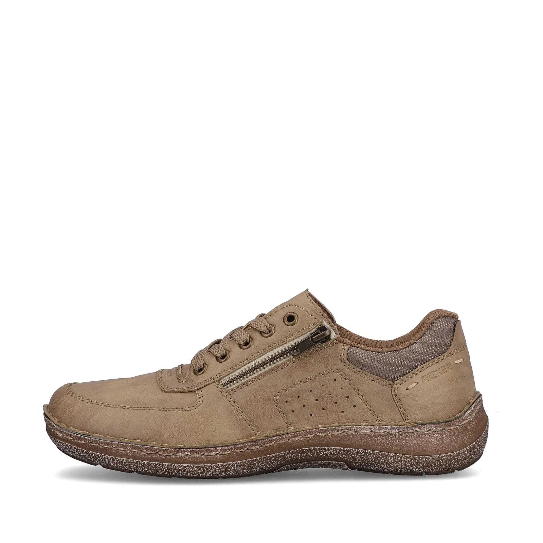 Rieker Men'S Lace-Up Shoes Brown Beige