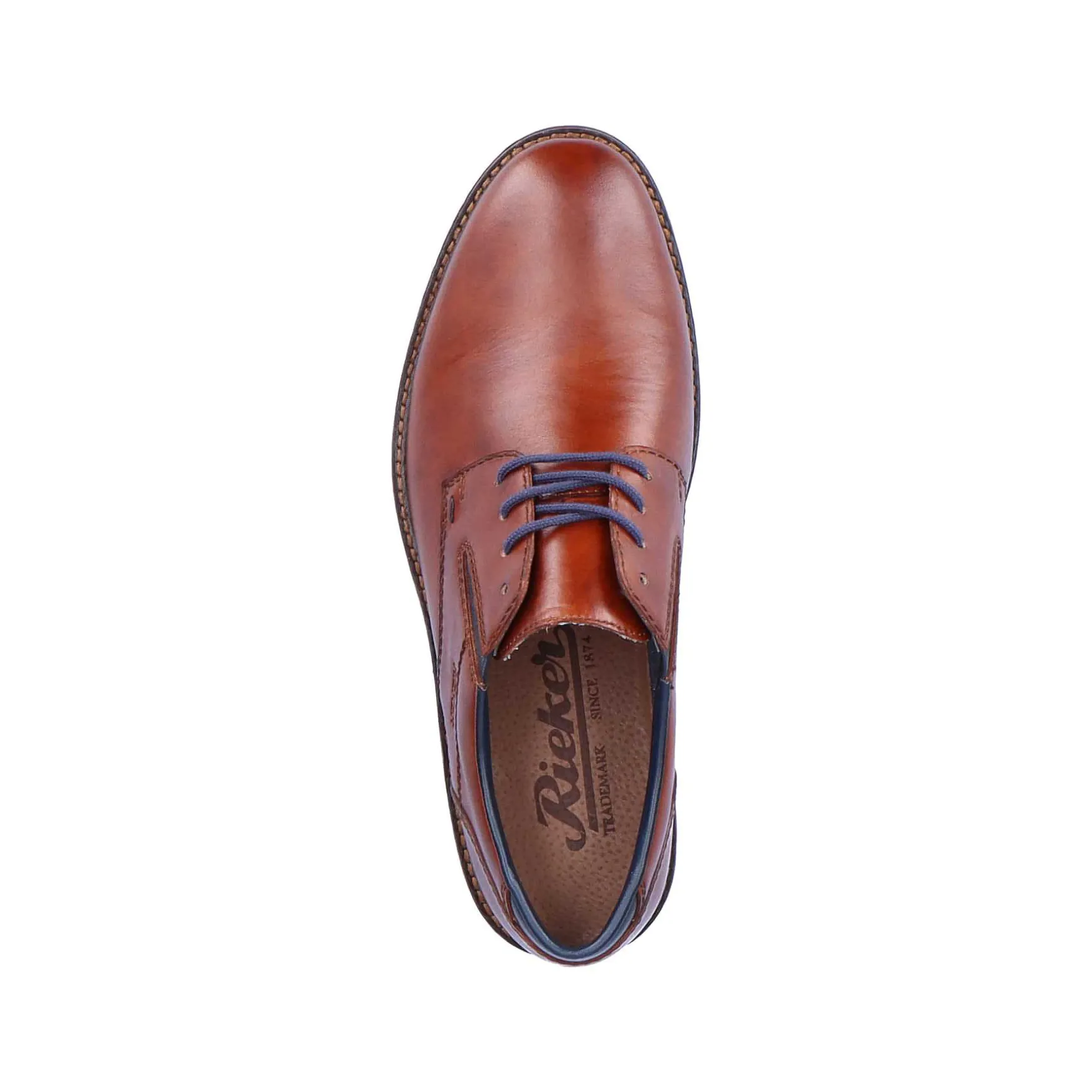Rieker Men'S Lace-Up Shoes Chestnut Brown
