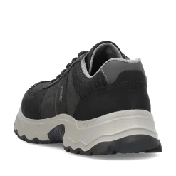Rieker Men'S Lace-Up Shoes Asphalt Black