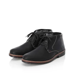 Rieker Men'S Lace-Up Shoes Graphite Black