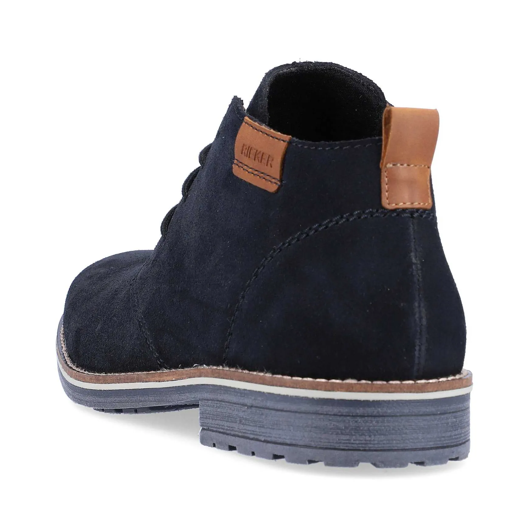 Rieker Men'S Lace-Up Shoes Navy Blue