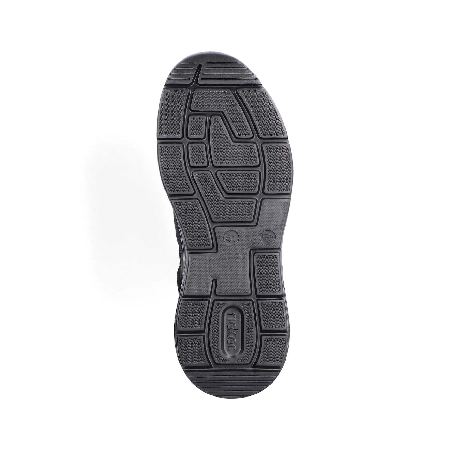 Rieker Men'S Lace-Up Shoes Asphalt Black