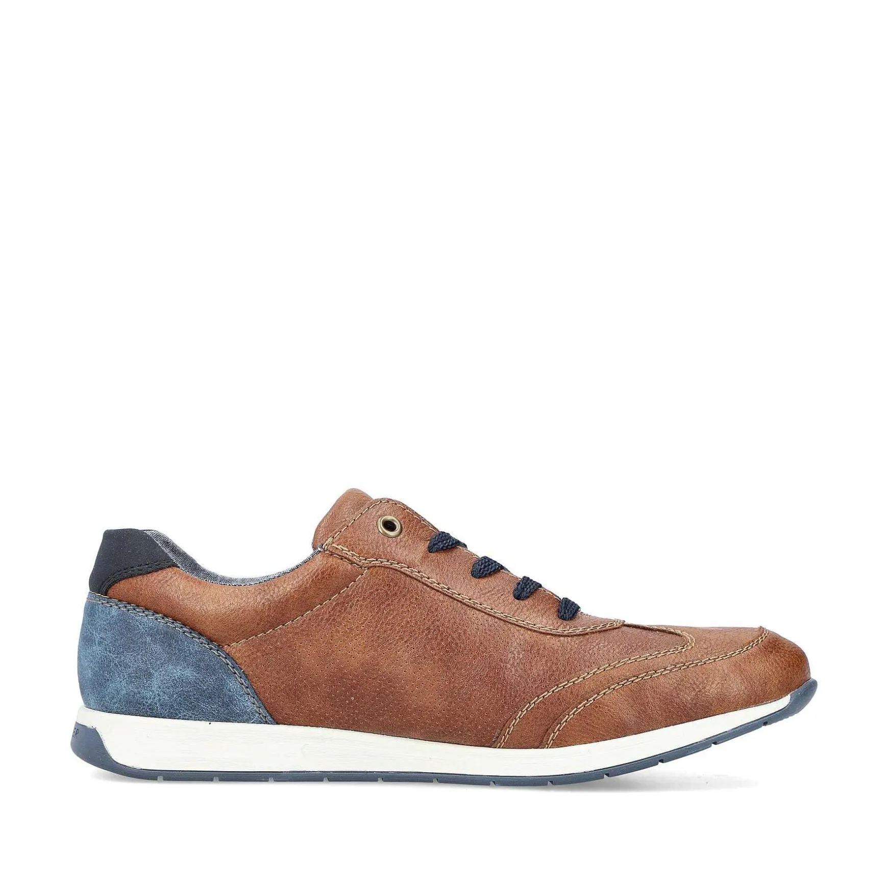 Rieker Men'S Lace-Up Shoes Chestnut Brown