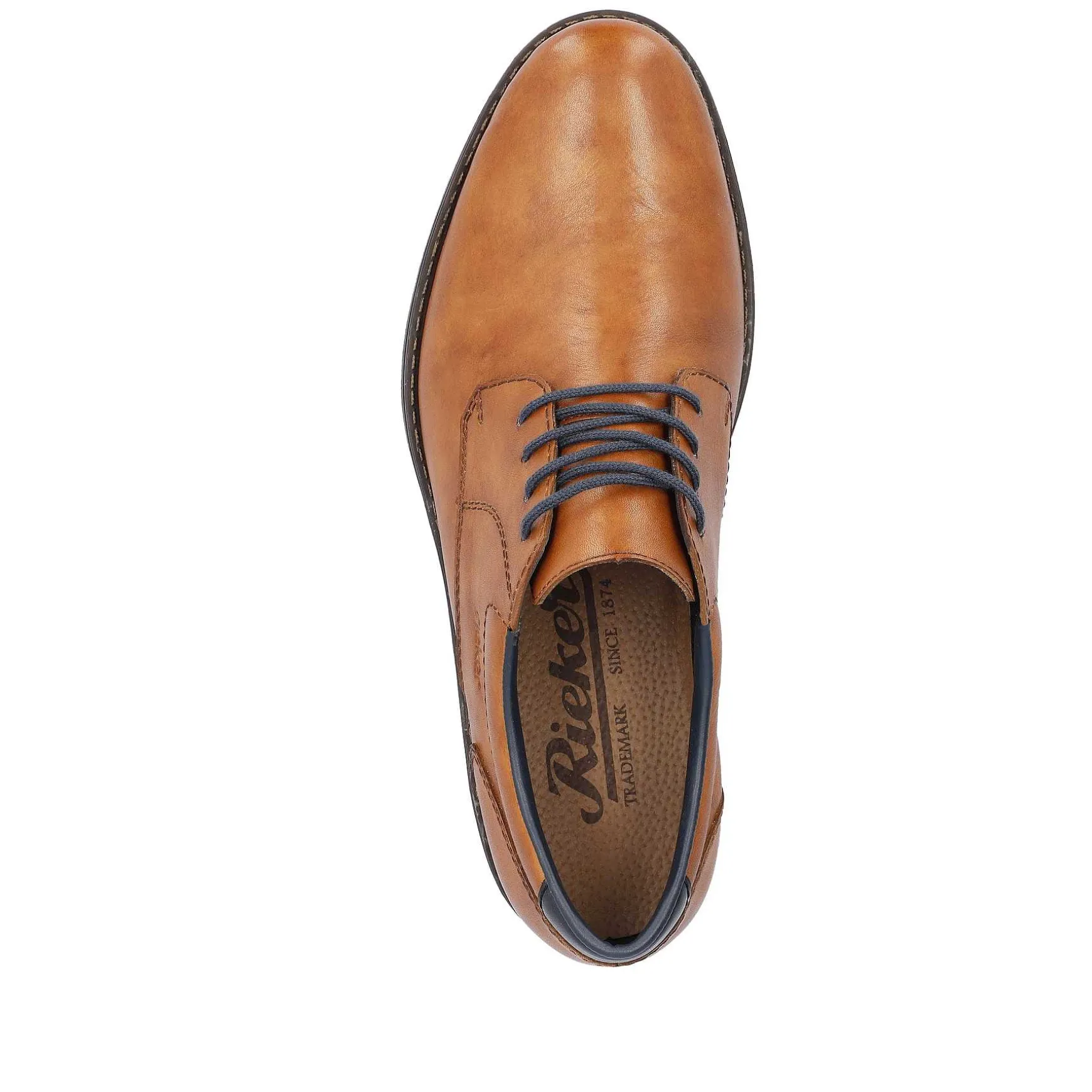 Rieker Men'S Lace-Up Shoes Wood Brown