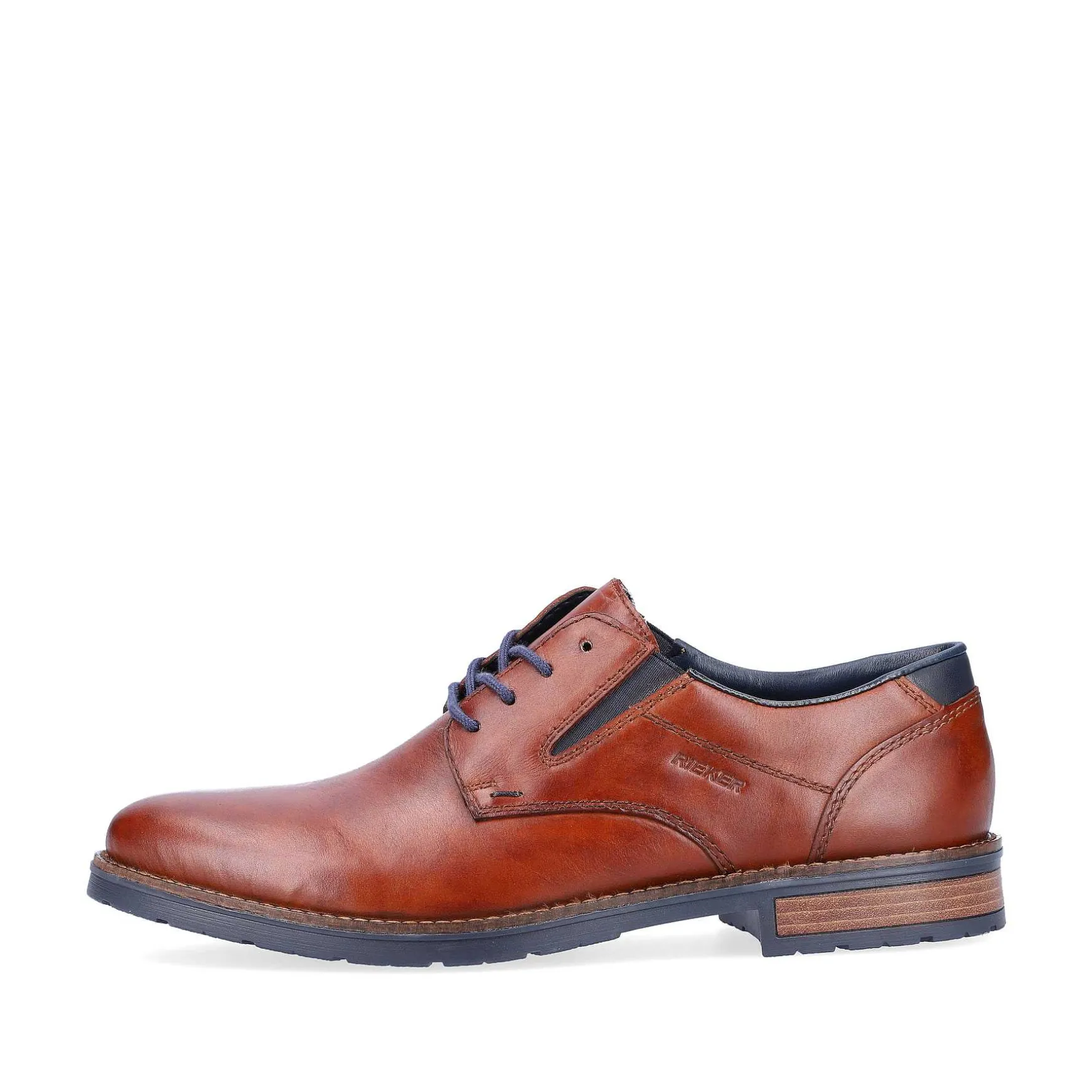 Rieker Men'S Lace-Up Shoes Chestnut Brown