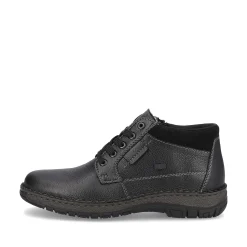 Rieker Men'S Lace-Up Shoes Graphite Black