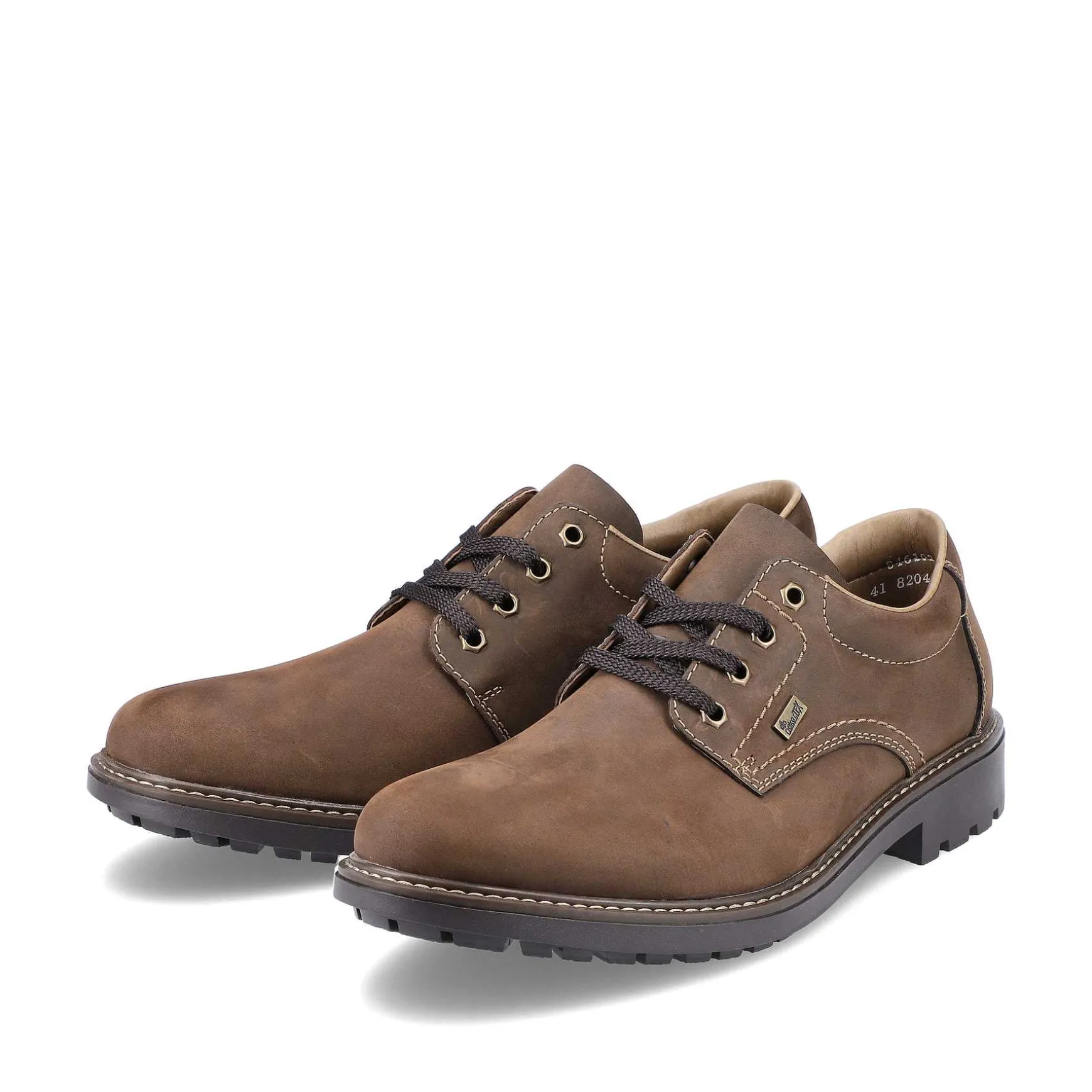 Rieker Men'S Lace-Up Shoes Coffee Brown