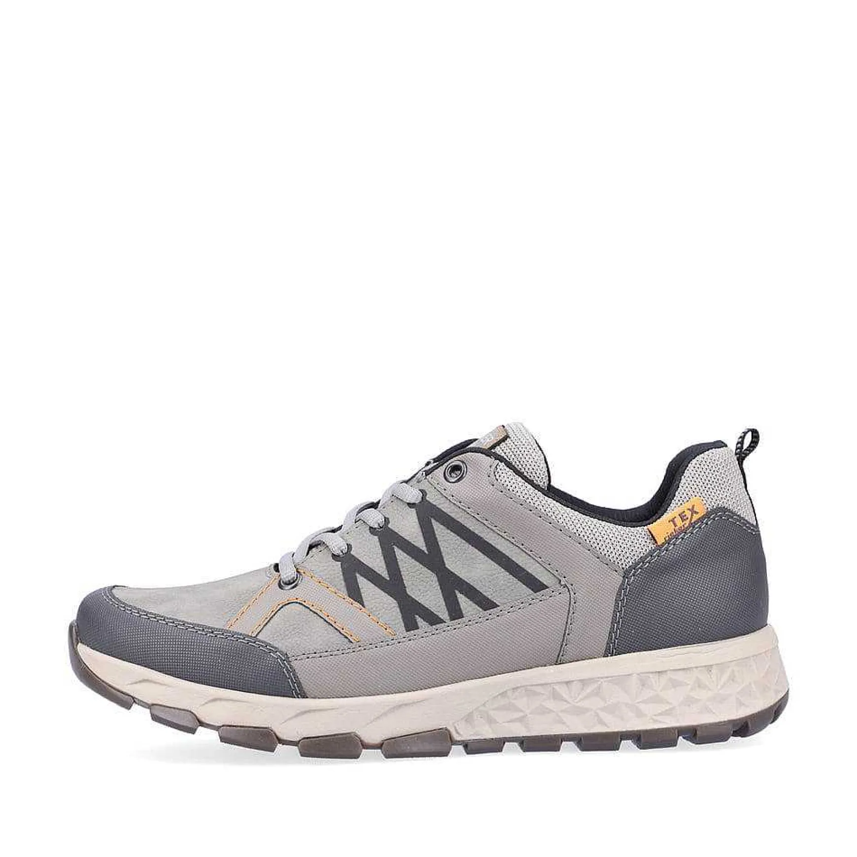 Rieker Men'S Lace-Up Shoes Moon Grey