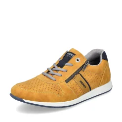 Rieker Men'S Lace-Up Shoes Sunflower Yellow-Navy Blue