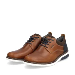 Rieker Men'S Lace-Up Shoes Wood Brown