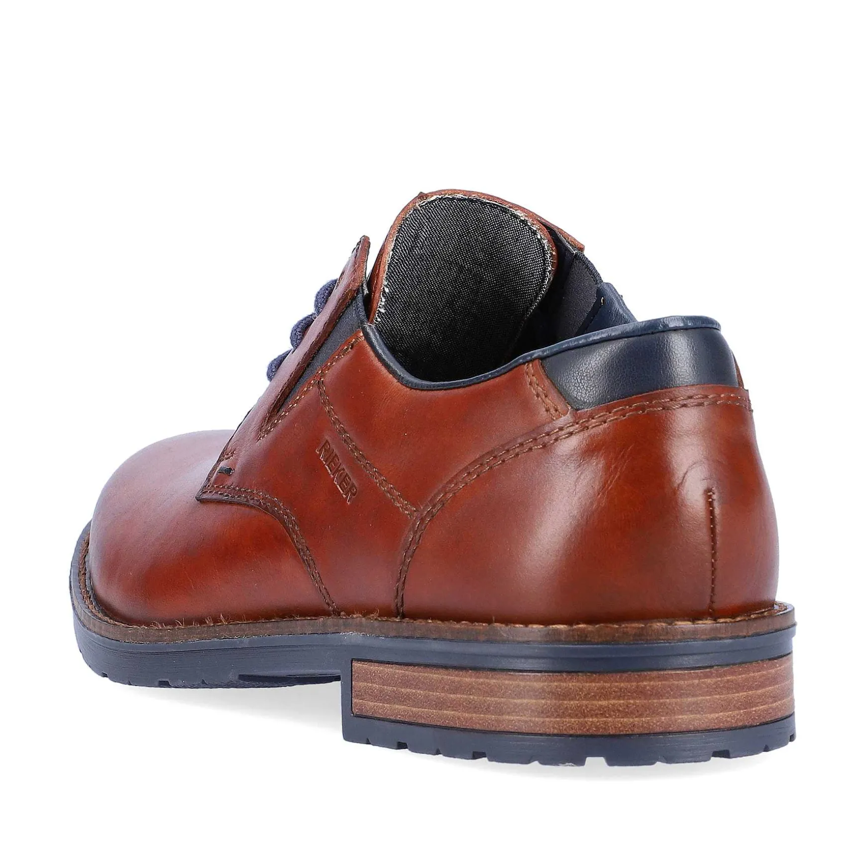 Rieker Men'S Lace-Up Shoes Chestnut Brown