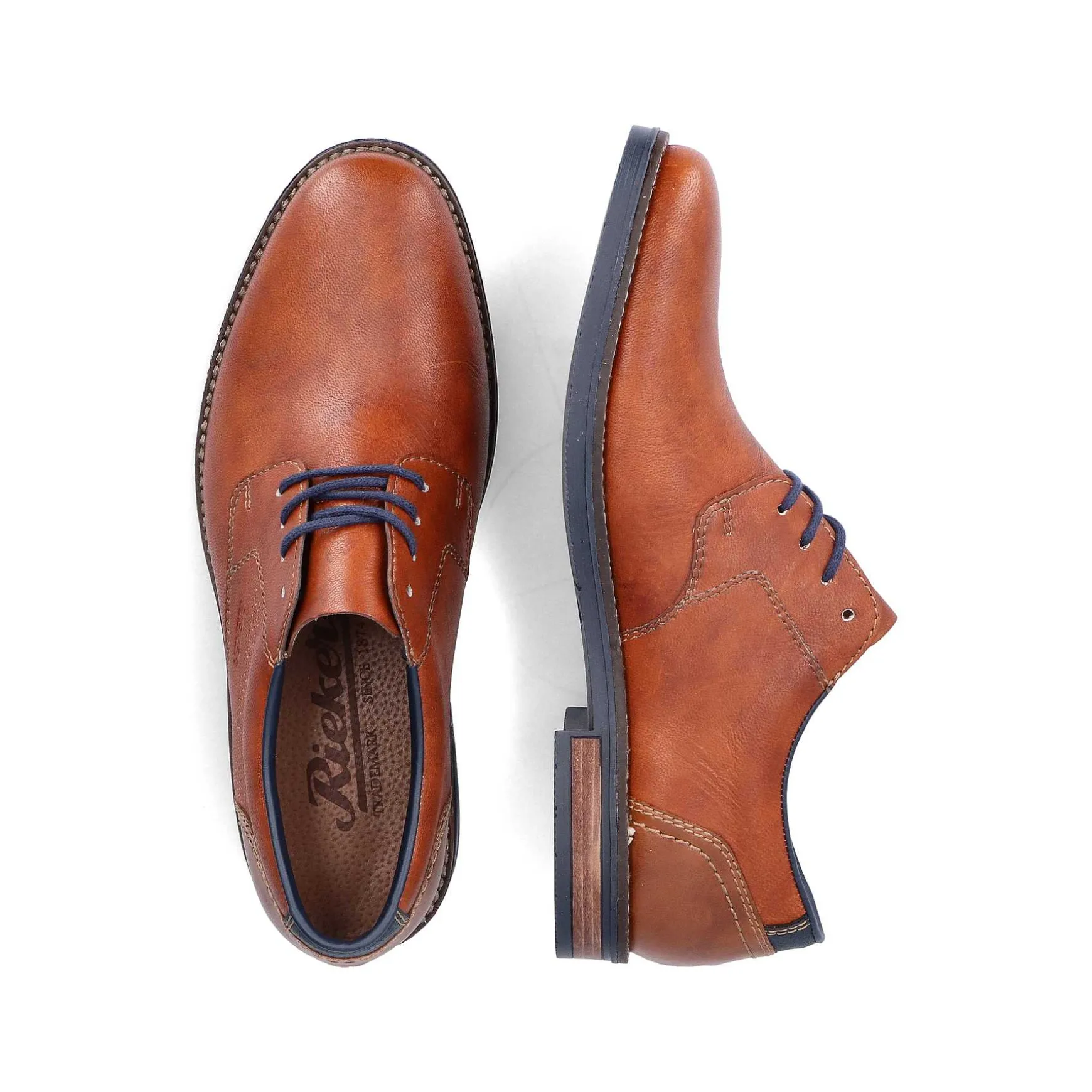 Rieker Men'S Lace-Up Shoes Copper