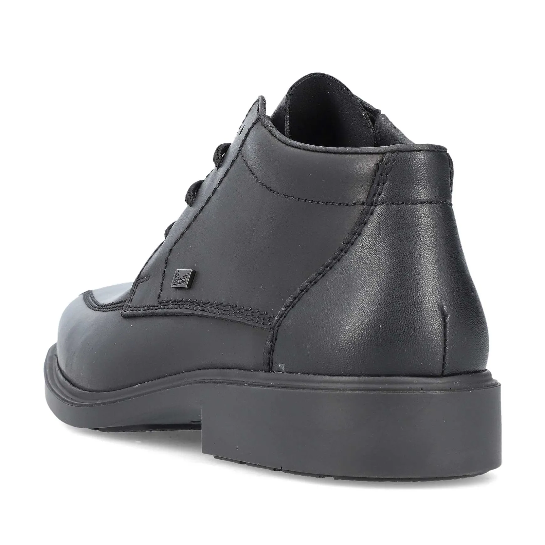 Rieker Men'S Lace-Up Shoes Glossy Black