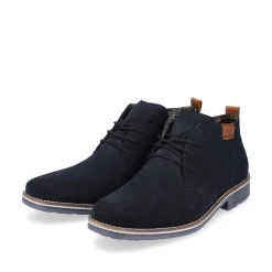 Rieker Men'S Lace-Up Shoes Navy Blue