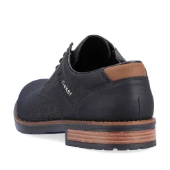 Rieker Men'S Lace-Up Shoes Graphite Black