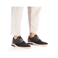 Rieker Men'S Lace-Up Shoes, Slate Blue